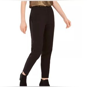 Bar III - tuxedo strip black crop pant - 10